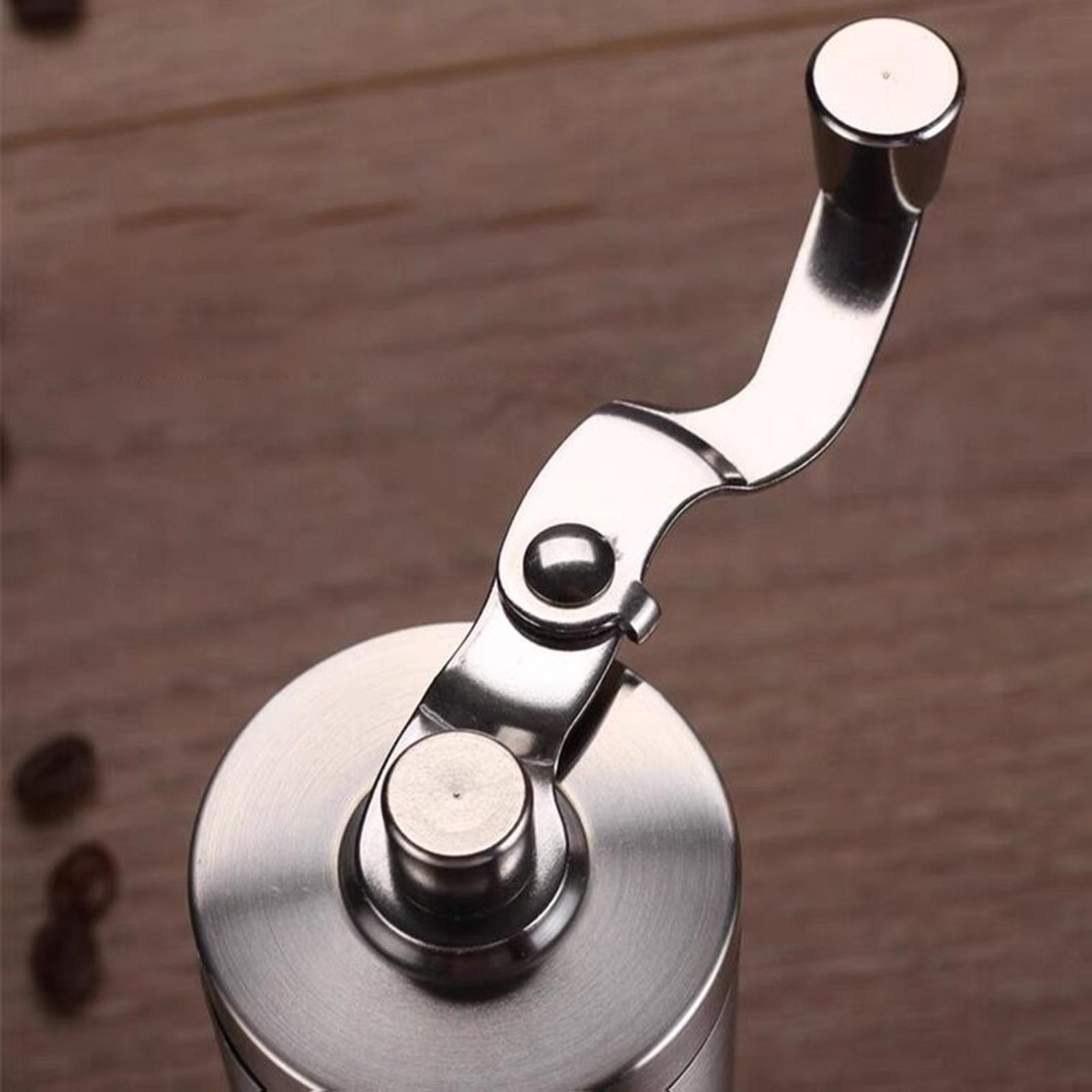 Manual Coffee Grinder Stainless  Crank Conical Burr Mill for Beans