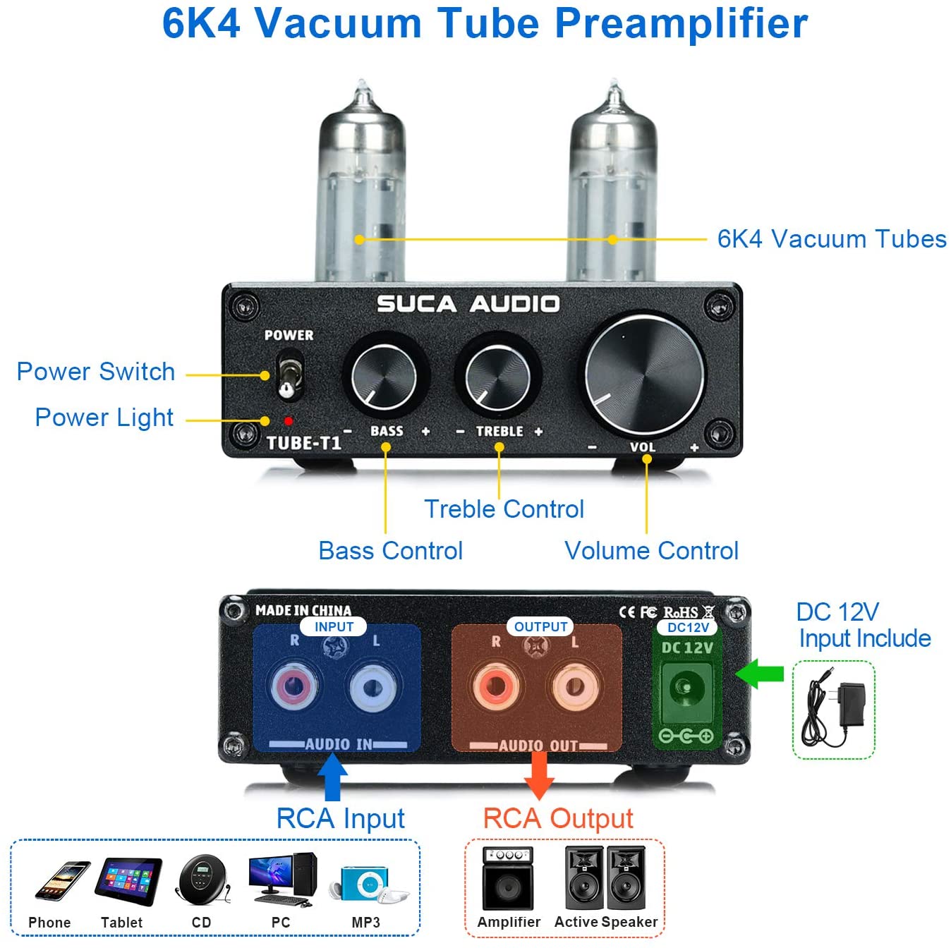 Suca Audio Tube-T1 - Pre đèn - Hàng chính hãng