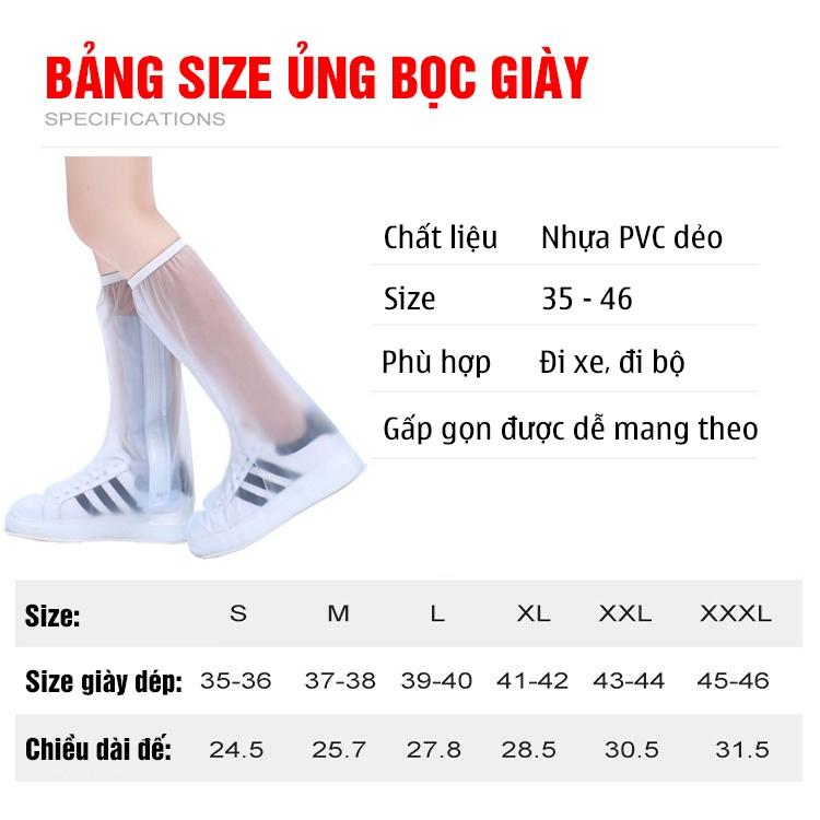 Ủng giày đi mưa thông minh chống nước - chống trượt cao cổ siêu bền