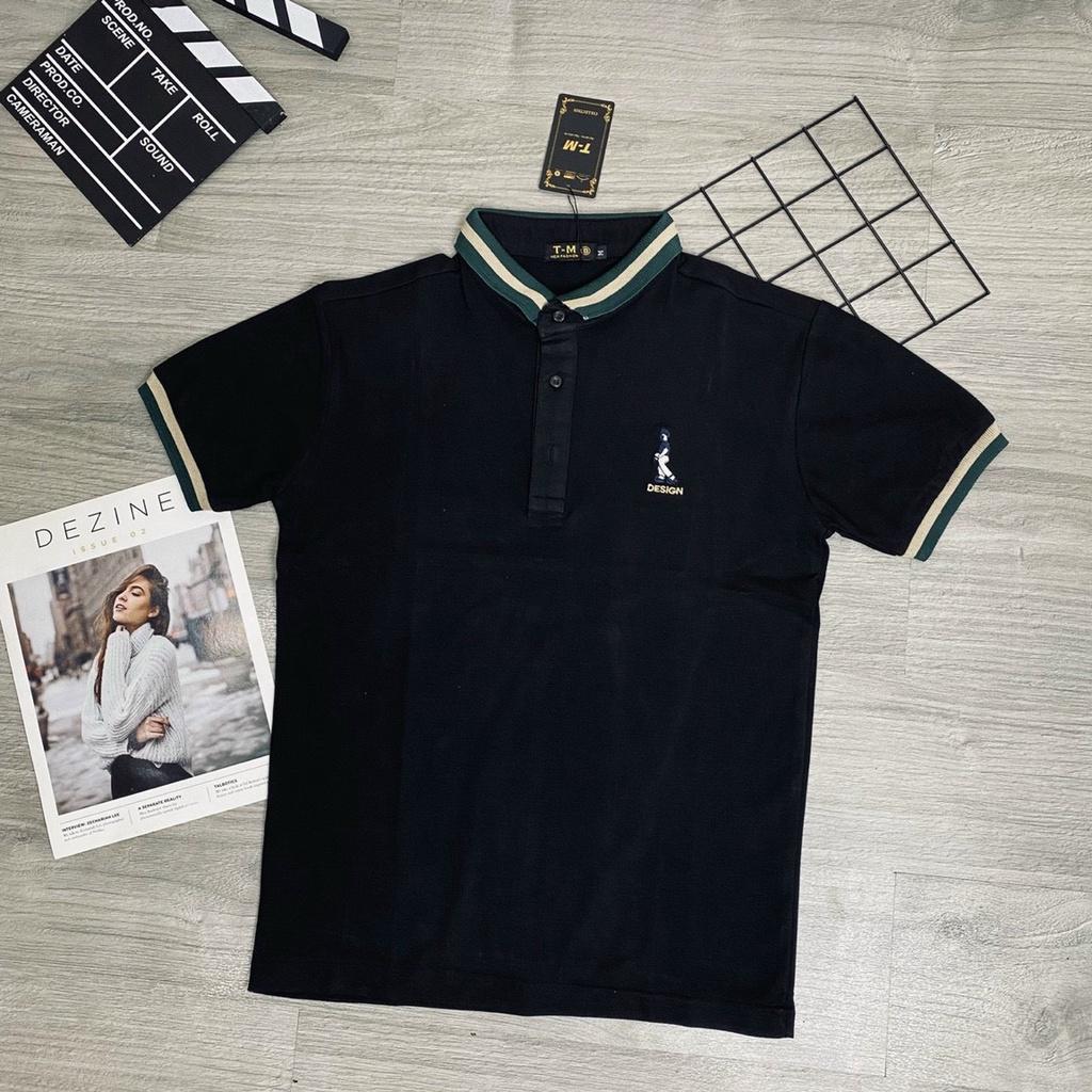 Áo thun Nam Cổ Viền Đẹp Fashion Eking Clothing x HOKO, Vải Cotton co giãn - Thấm Hút Tốt, Năng Động Trẻ Trung