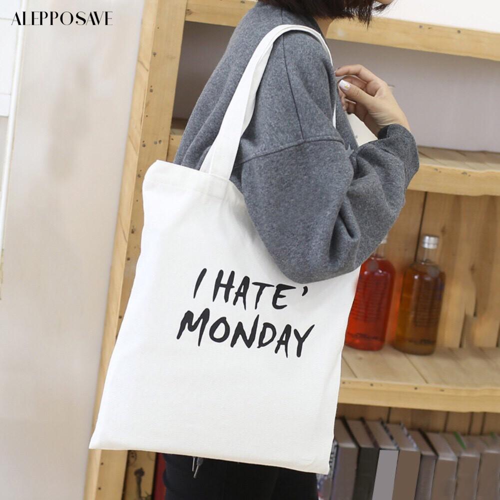 Túi tote vải canvas 3 người Siêu hot tặng quà xinh