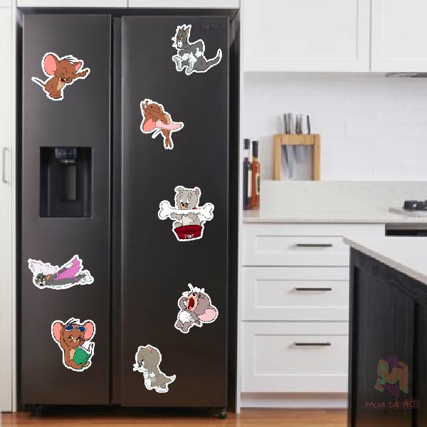 Miếng Dán Stickers In Hình Tom &amp; Jerry