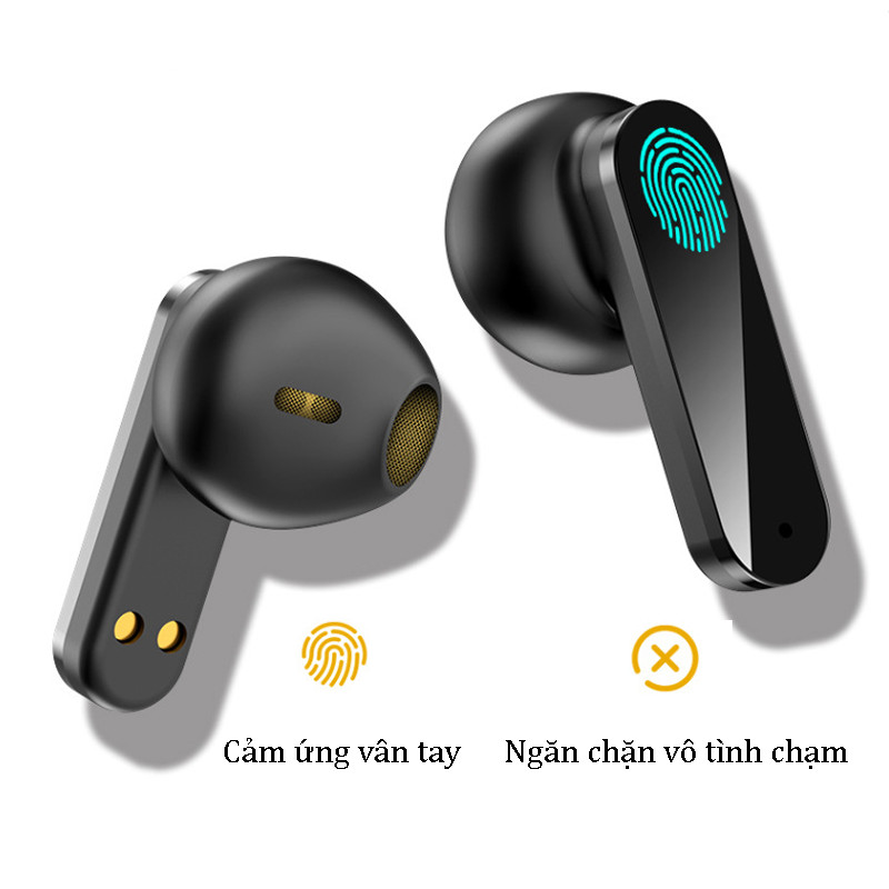 Tai Nghe Bluetooth Cảm Ứng Vân Tay Thiết Kế Siêu Mỏng - Hàng Chính Hãng