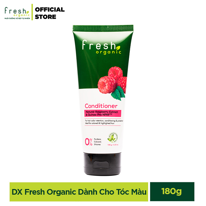 Bộ Đôi Gội 500g - Xả 180g Dành Cho Tóc Nhuộm Fresh Organic Rasberry chính hãng