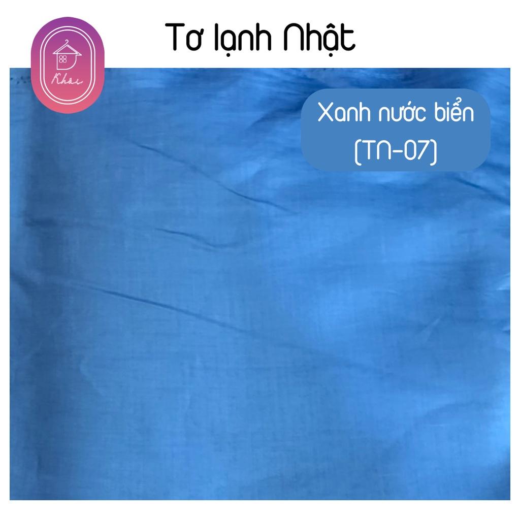 Tơ Nhật lạnh cao cấp may váy chất cực đẹp, siêu thoáng mát