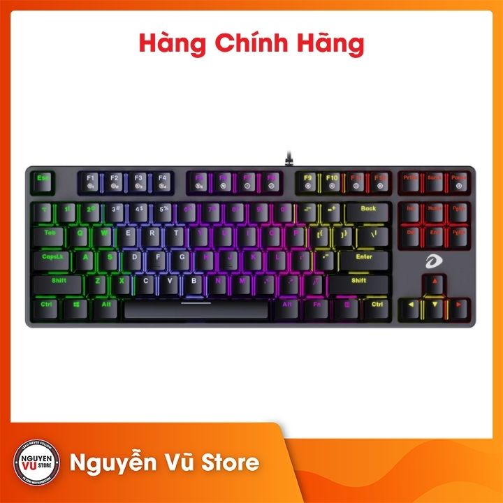 Bàn phím cơ DareU EK87 &quot;D&quot; Switch Black - Hàng chính hãng