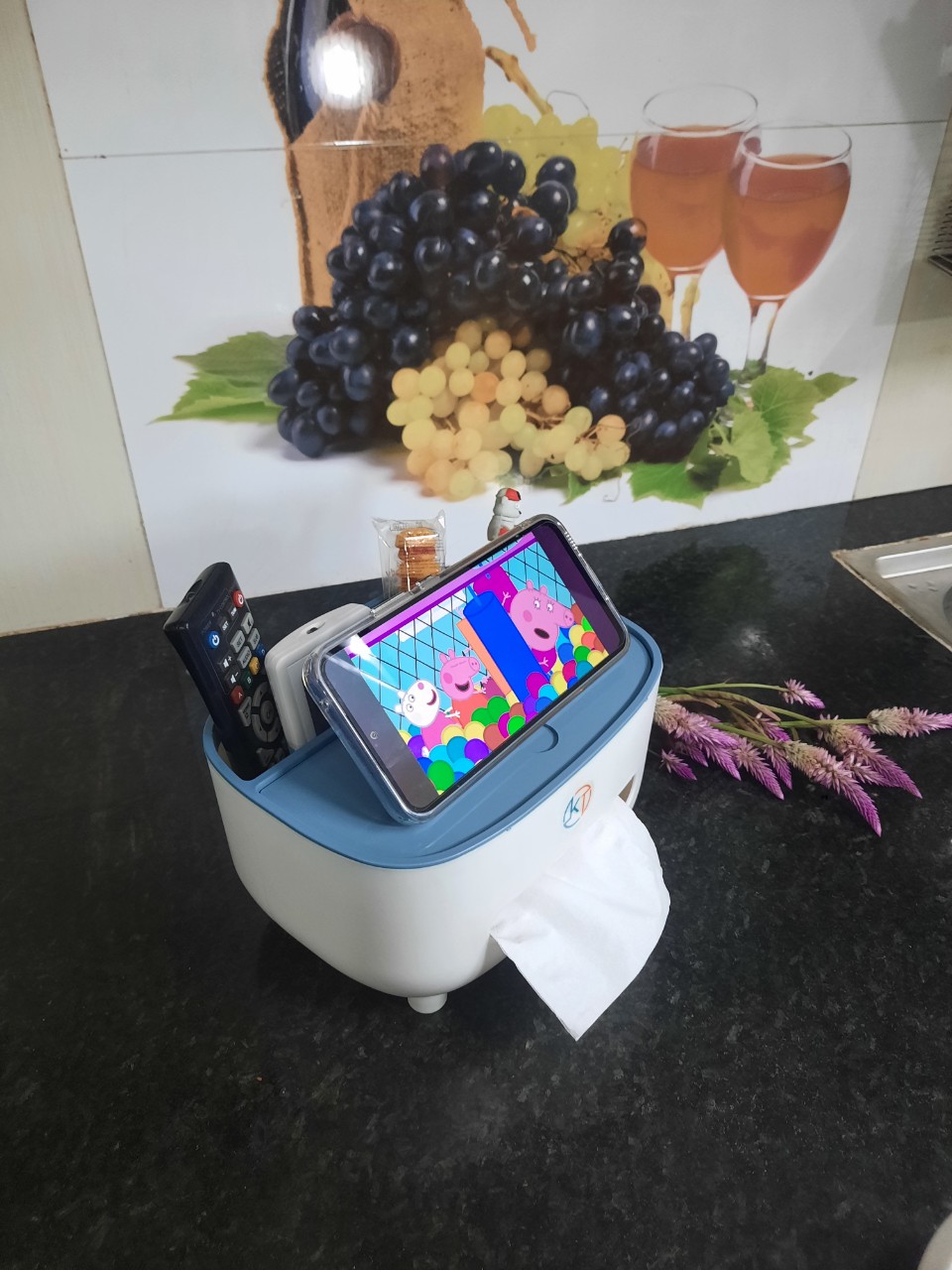 Hộp Để Giấy Ăn Ccoco Cao Cấp, Hộp Đựng Giấy Ăn Để Bàn Có Ngăn Để Đồ Đa Năng, Chất Liệu Nhựa PP Cao Cấp, Thiết Kế Độc Đáo, Decor Nhà Cửa