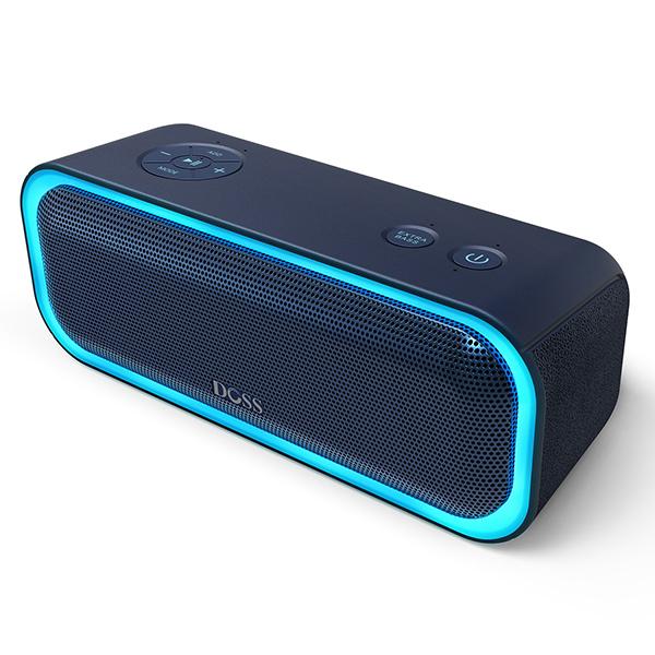 Doss tws không dây bluetooth loa âm thanh pro nâng cao bass âm thanh âm thanh âm thanh di động ipx5 loa âm nhạc không thấm nước Color: Gray
