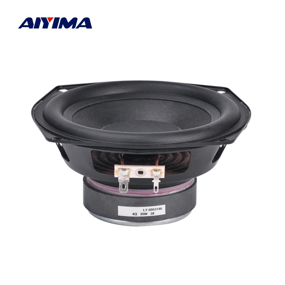 AIYIMA 1PCS loa loa siêu trầm 5,25 inch 4 ohm 30W loa loa siêu âm thanh bass cho giá sách loa màu