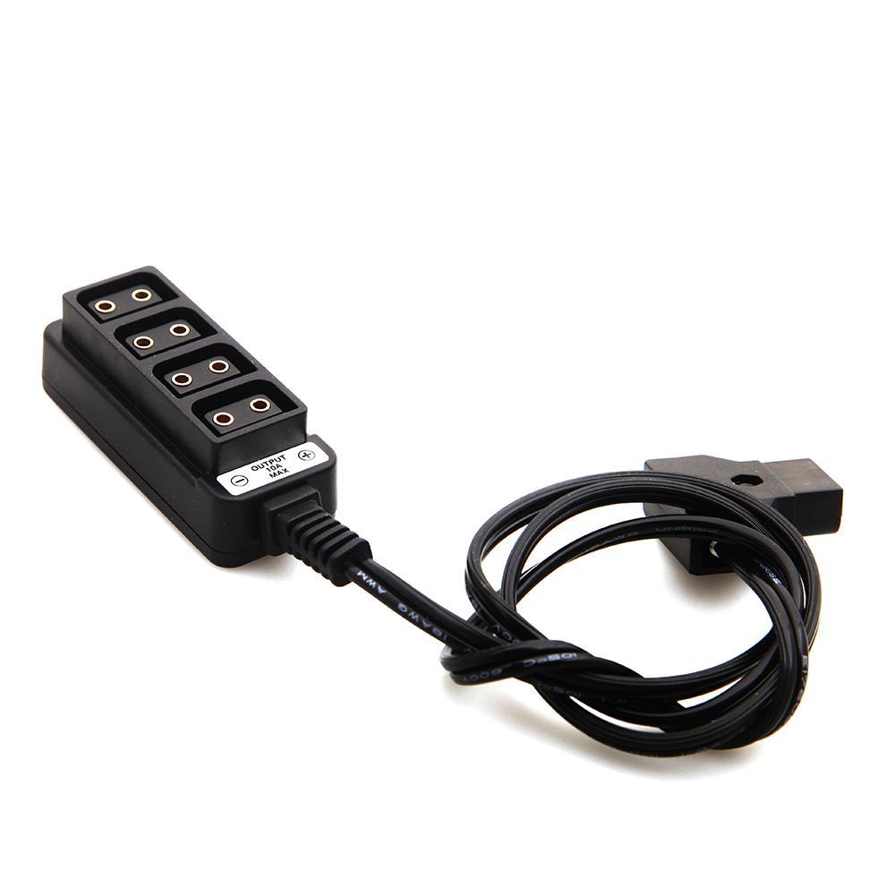 D-Tap Splitter Cable,D-Tap to 4-Port Splitter Cable w/ 4 Male D-Tap Plug