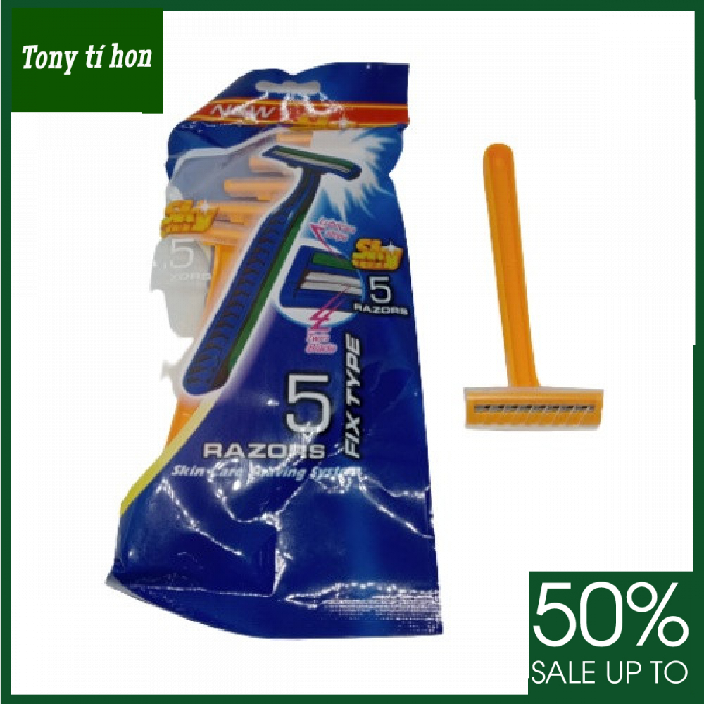 Tony tí hon - Quà tặng - Dao cạo râu nam giới tiện lợi - Set 5 cái / combo 5 cái