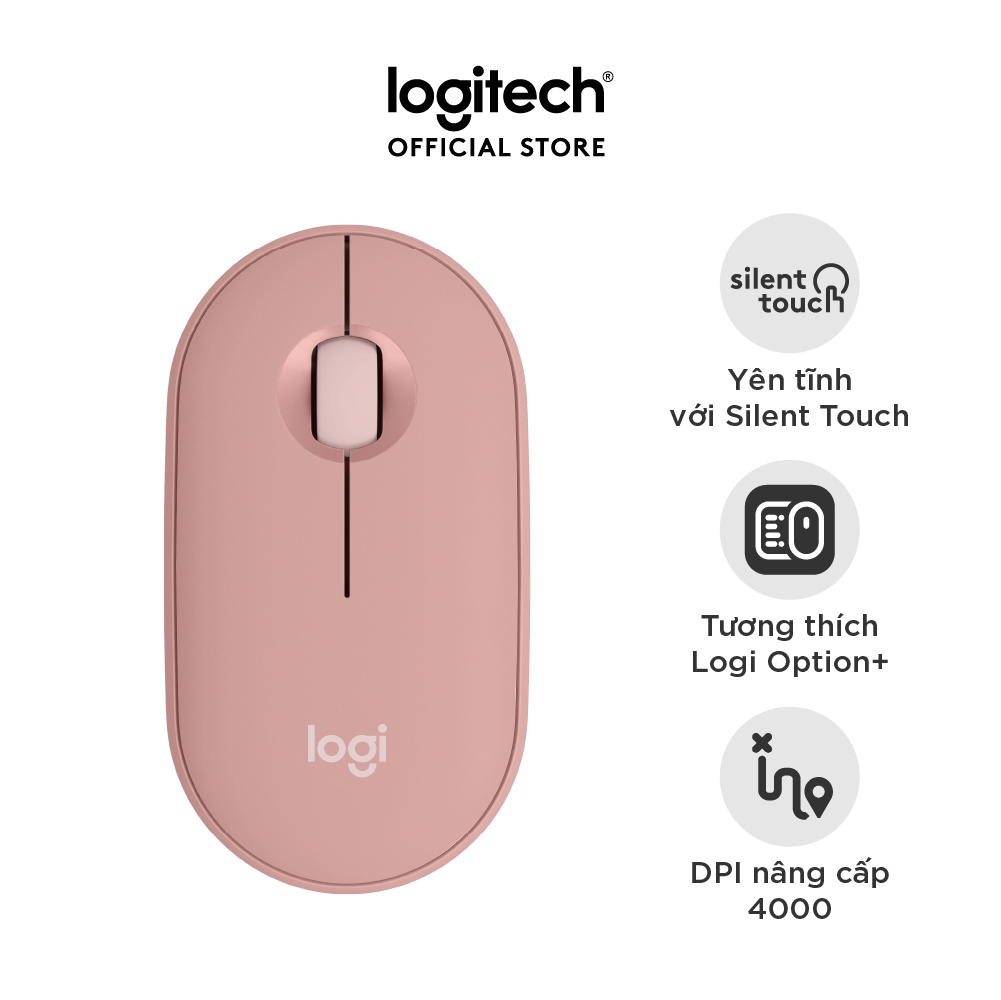 Chuột Bluetooth Logitech Pebble Mouse 2 M350s - Hàng chính hãng