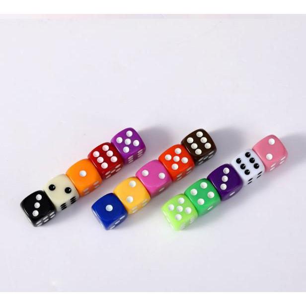 10 xí ngầu nhiều màu cao cấp 16mm /Dice/boardgame/Xúc Xắc/Súc