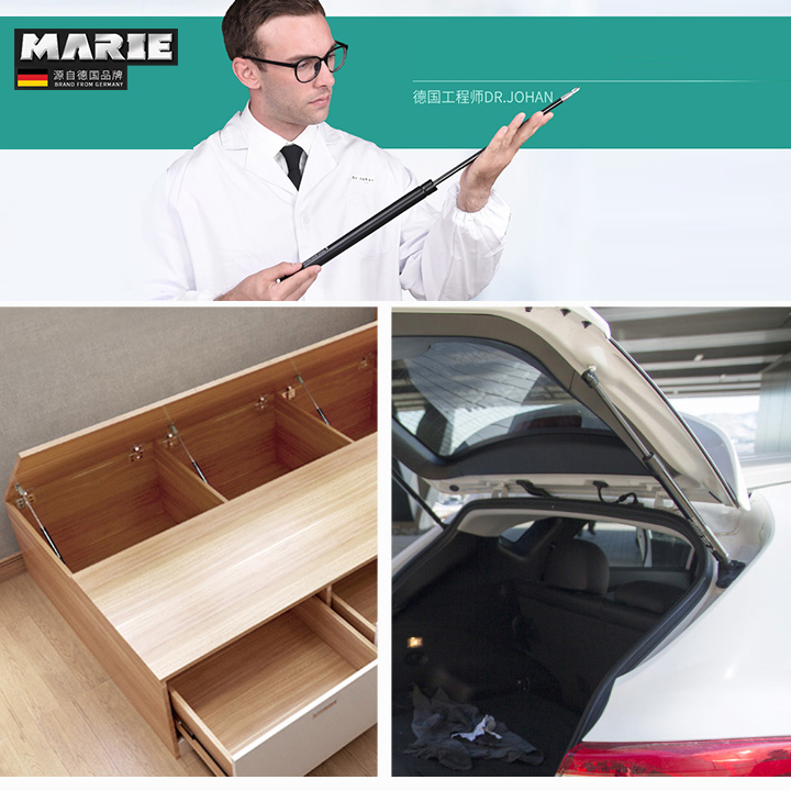 Tay thủy lực piston nâng đỡ Marie MA410 200N chịu tải 20kg