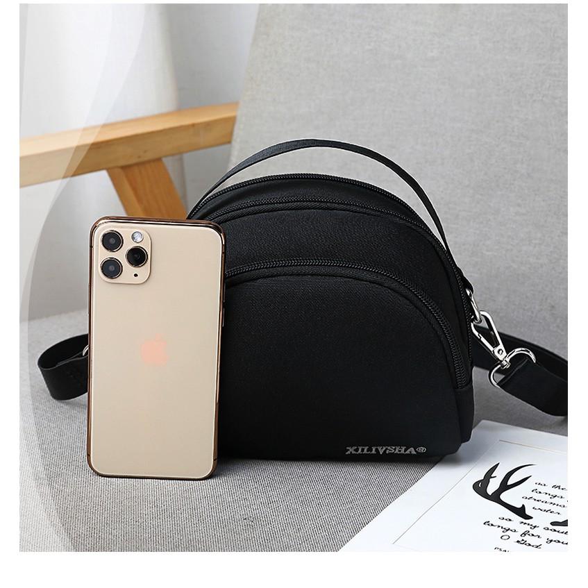 Women's Bag Crossbody Phone Bag Fashionable All-Match Waterproof Shoulder Bag Leisure Multi-Compartment Oxford Bag