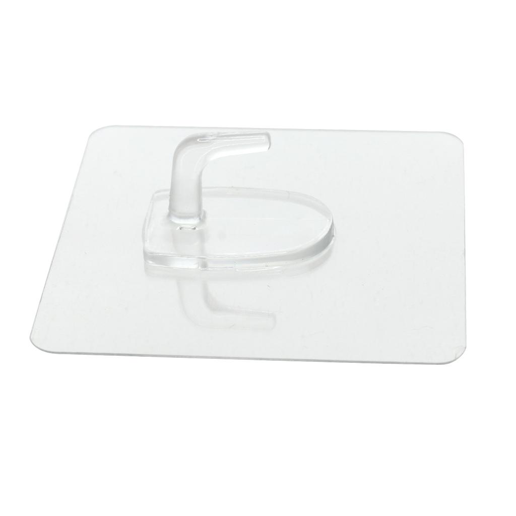 Wall Door House Home Square Plastic Self Adhensive Sticky Hook Hooks Holder
