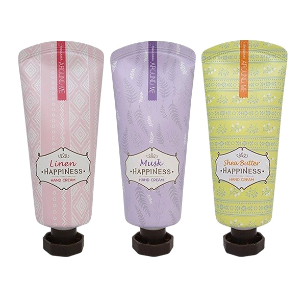 Kem dưỡng da tay Around Me Happiness Hand Cream Hàn Quốc 60g hạt bơ mỡ- Mẫu mới