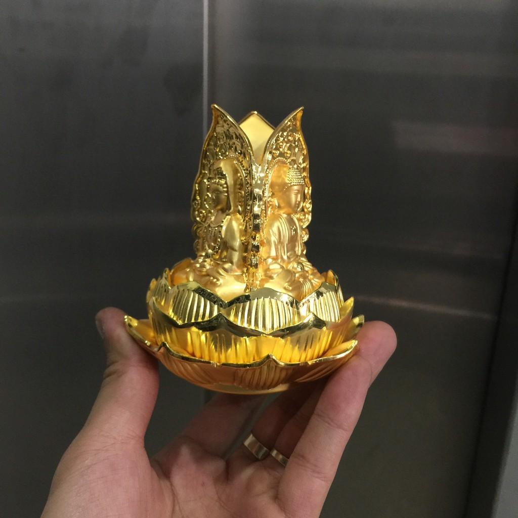 Tượng Phật 3 mặt cầu tài, cầu bình an đặt Taplo Xe hơi, Ô tô