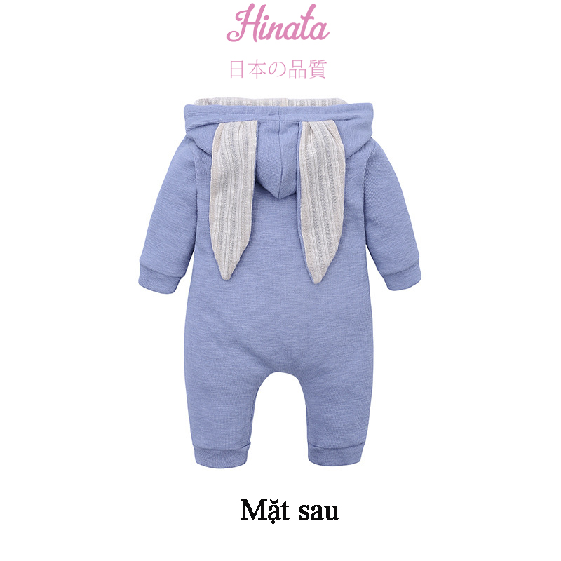 Set Romper unisex tai thỏ dễ thương BF52 Hinata cho bé