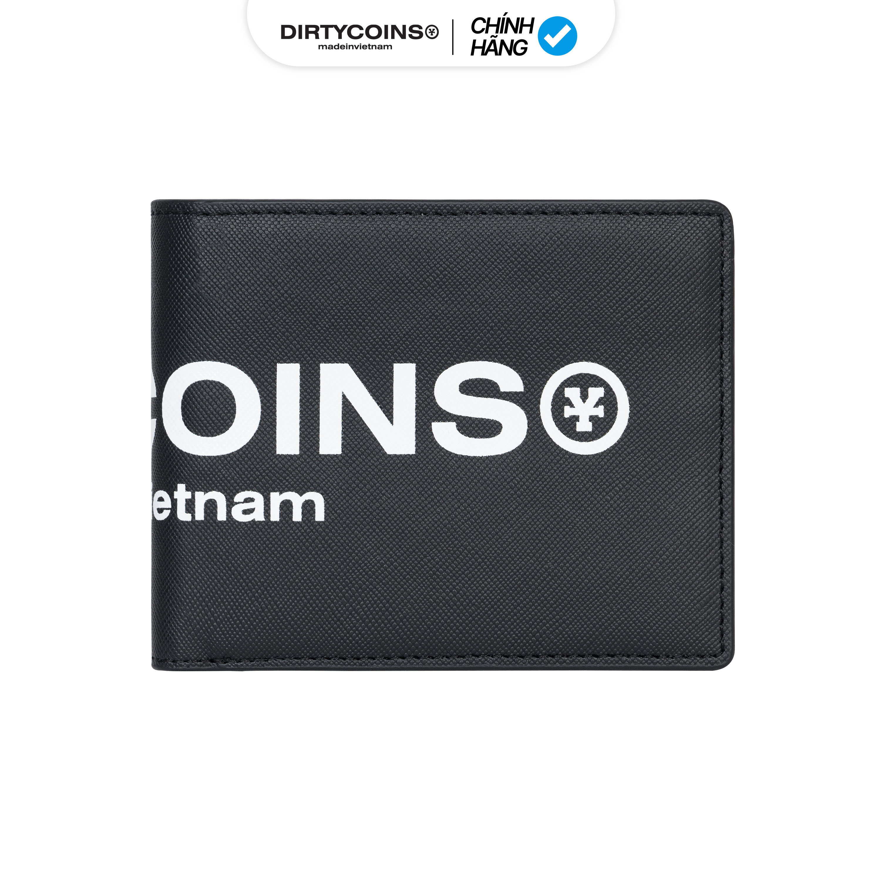 Ví DirtyCoins Fold Wallet Big Logo - Black