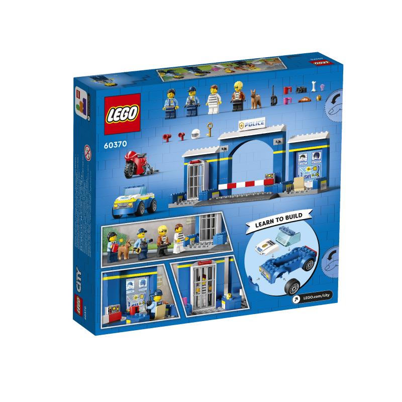 Đồ Chơi Lắp Ráp LEGO City Trạm Cảnh Sát Truy Bắt Tội Phạm 60370 (172 chi tiết)