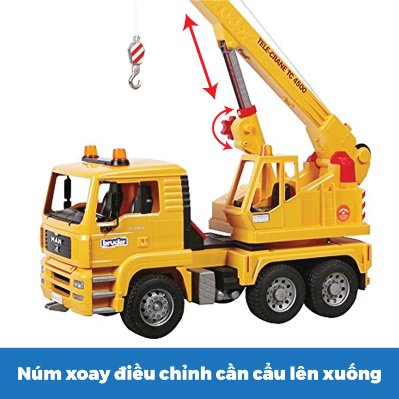Đồ Chơi BRUDER Dạng Mô Hình Theo Tỷ Lệ Thu Nhỏ 1:16 Xe Cần Cẩu Man BRU02754