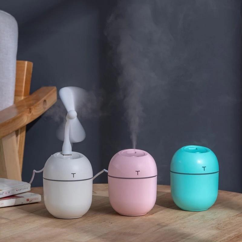 Ultrasonic Mini Air Humidifier 200ML USB Aroma Essential Oil Diffuser Home Car Fogger Mist Maker with LED Night Lamp 2020 New