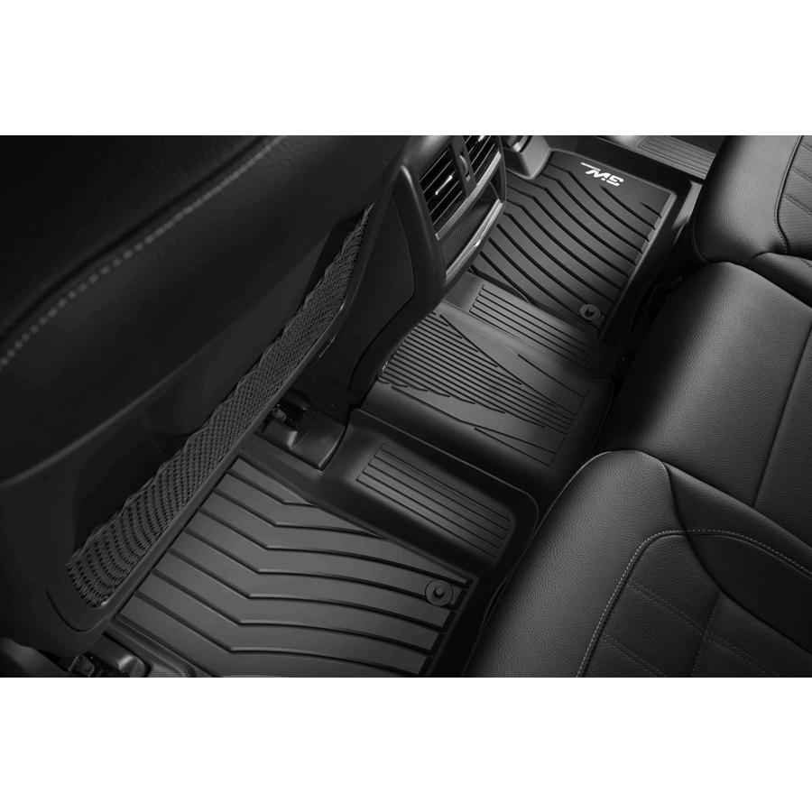 Thảm lót sàn xe ô tô Mercedes GLE 2019- đến nay Nhãn hiệu Macsim 3W chất liệu nhựa TPE đúc khuôn cao cấp - màu đen