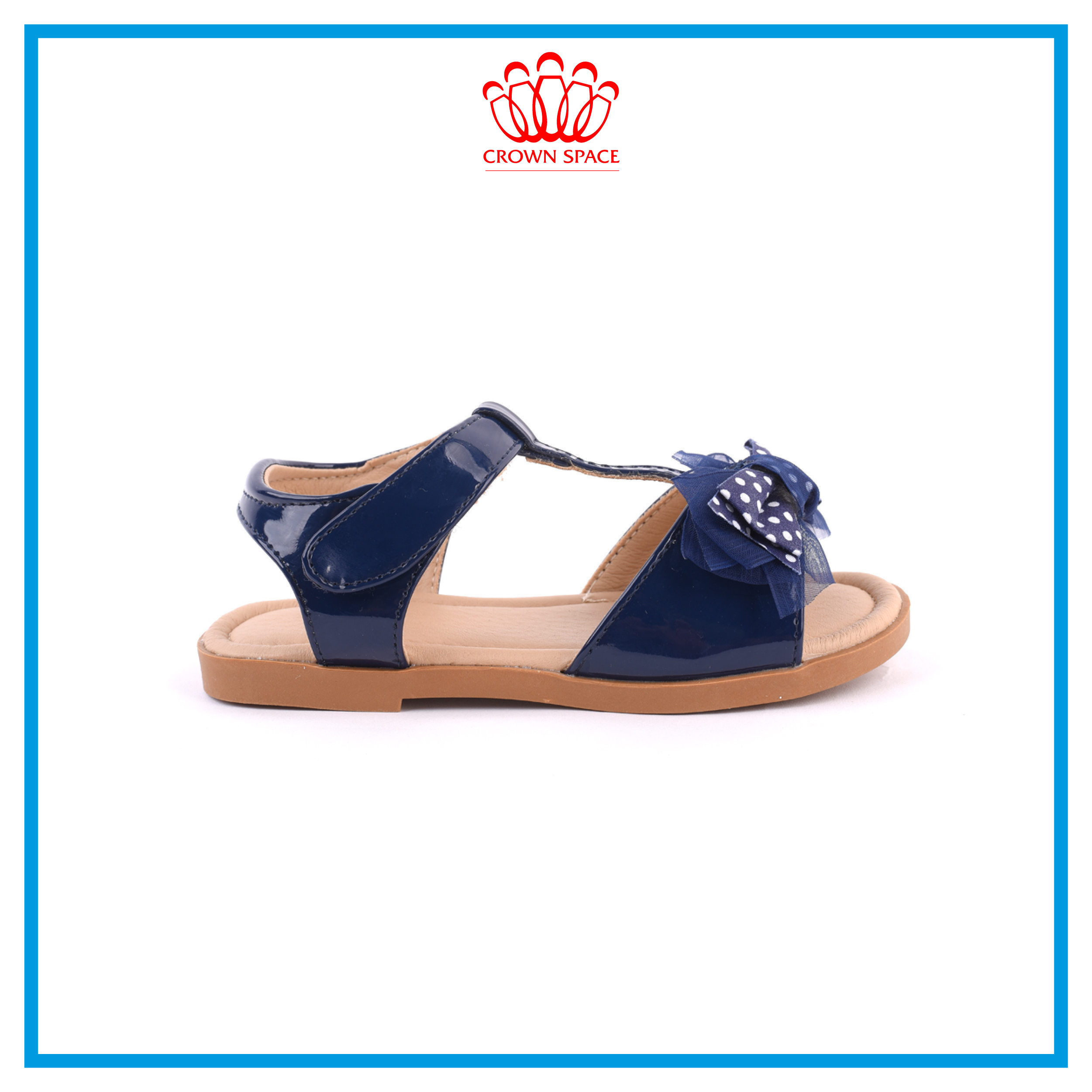 Xăng đan Dép Quai Hậu Bé Gái Đi Học Crown Space UK Princess Sandal Trẻ em Cao Cấp CRUK7016 Nhẹ Êm Thoáng Mát Size 25-32/2-14 Tuổi