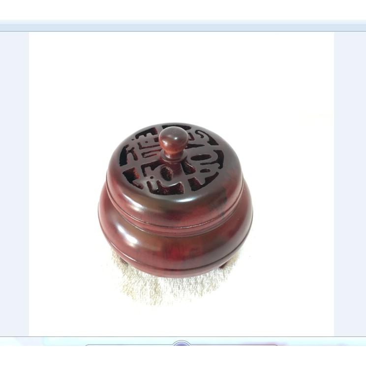 LƯ ĐỐT TRẦM HƯƠNG BẰNG GỖ HƯƠNG CHUẨN 100% SIZE 13CM