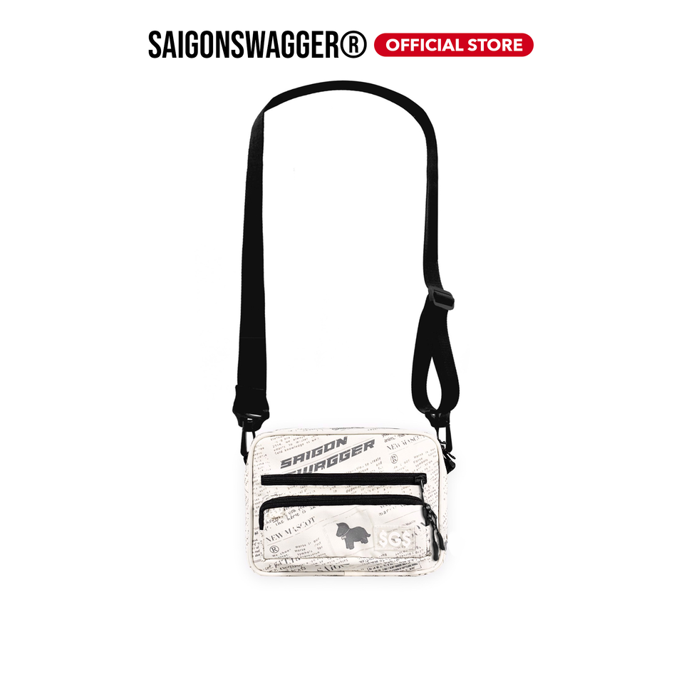 Túi Đeo Chéo Nam Nữ Ngang In Họa Tiết Báo SAIGON SWAGGER SGS Journal Cross Body Bag