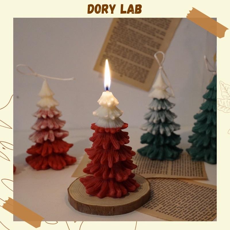 Nến Thơm Hình Cây Thông Giáng Sinh Không Khói, Phụ Kiện Decor Chụp Ảnh - Dory Lab