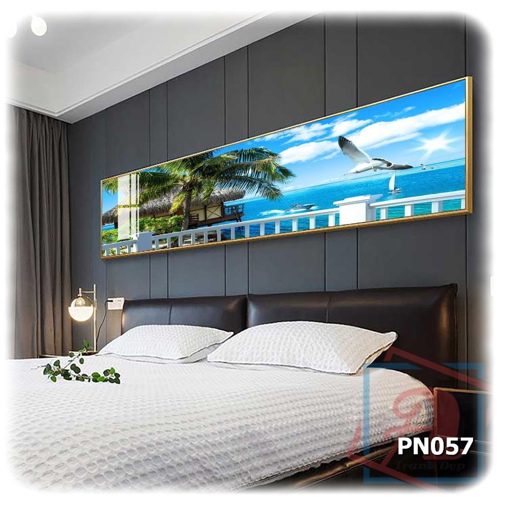 Tranh canvas khổ lớn trang trí phòng ngủ - PN057