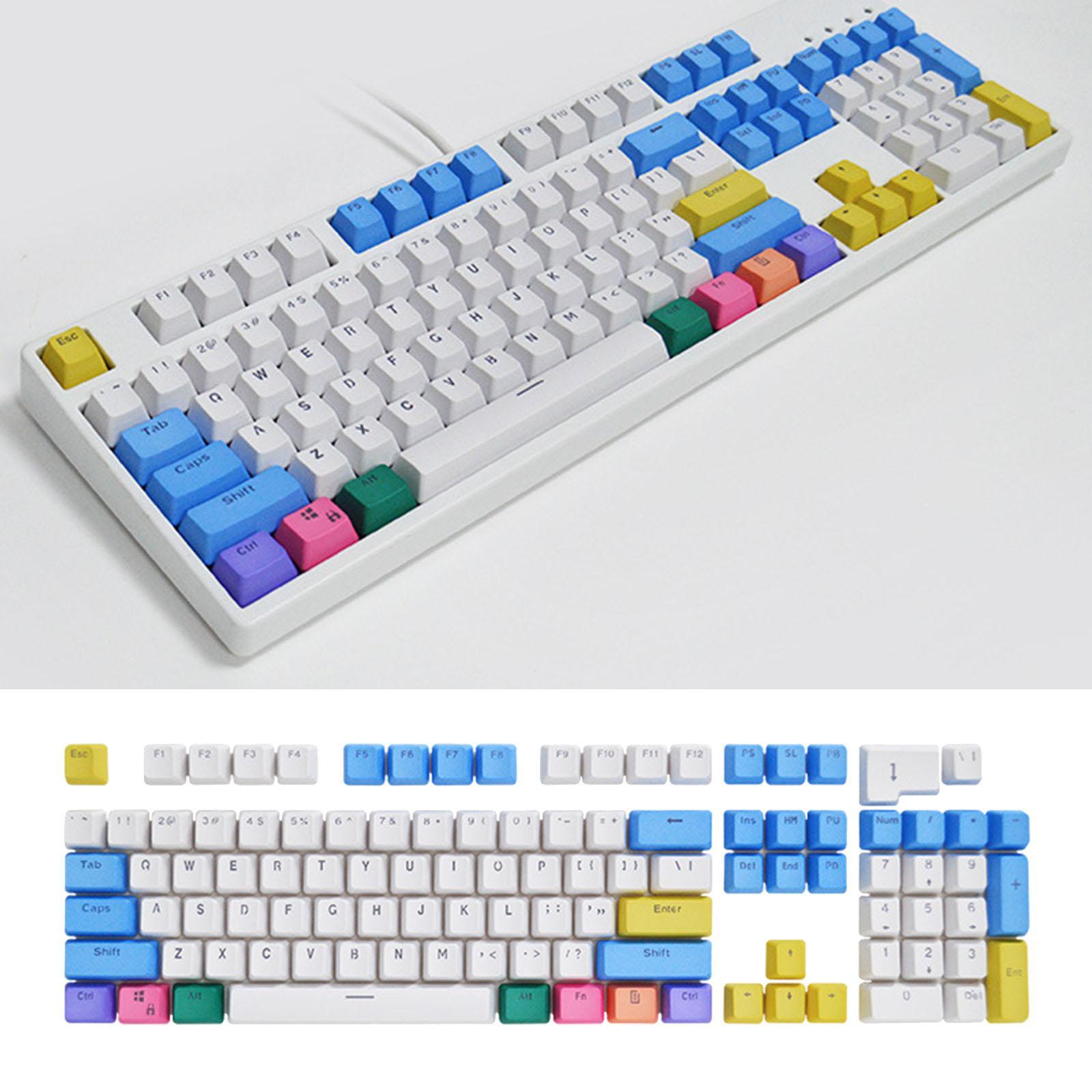 104 Pieces Mechanical Keyboard Keycaps PBT Keycap 61 87 104 Layout