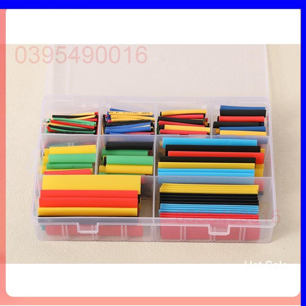 Combo 328 ống gen co nhiệt 2:1 polyolefin bọc nối bảo vệ dây điện cách điện nhiều màu chịu nhiệt lên đến 125 độ C.