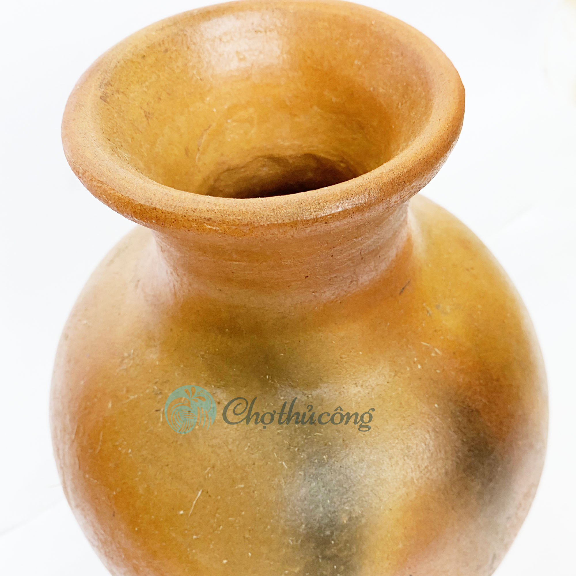 Bình hoa to vintage, Bình gốm cắm hoa decor, lọ hoa chậu đất nung thủ công Gốm Chăm Bàu Trúc trang trí handmade terracotta