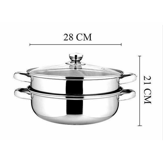 Nồi Hấp 2 Tầng inox