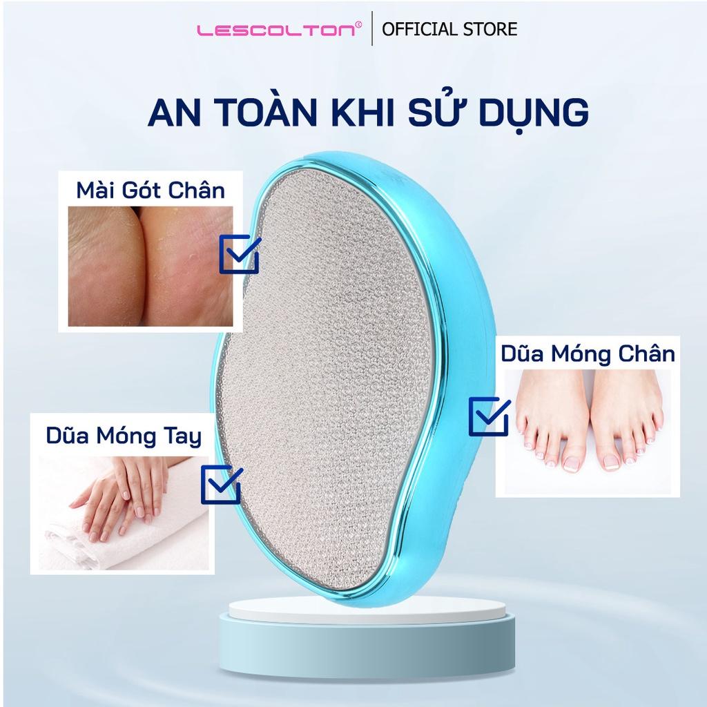 Máy mài gót chân lescolton tẩy da chết không đau bằng thủy tinh pha lê