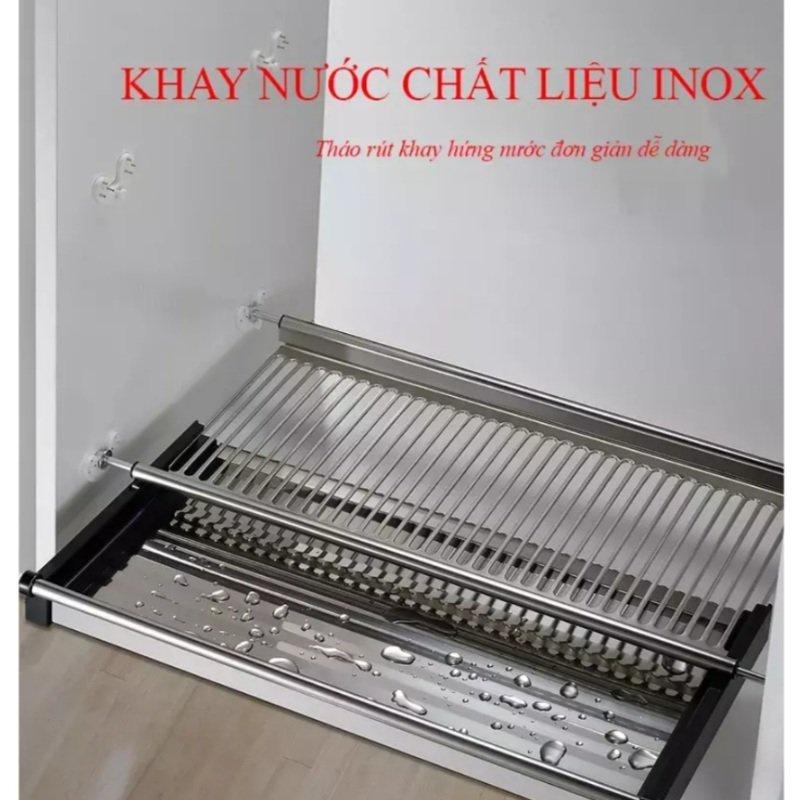 Giá Úp Bát Đĩa Chữ V Tủ Bếp Trên INOX 304