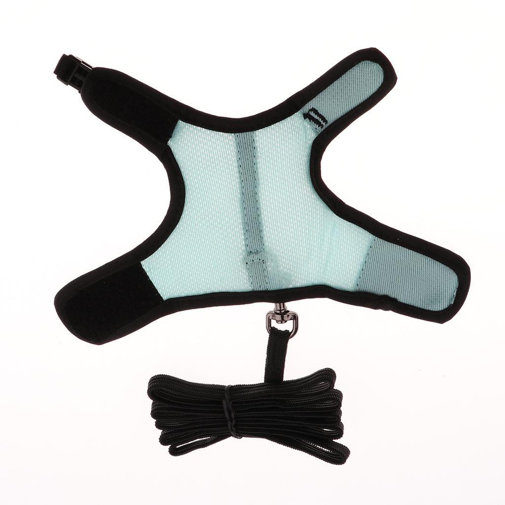 2x Adjustable Ferret Harness/Baby Rabbit/Squirrel/Hamster Leash Lead Rope S