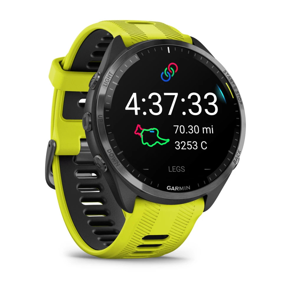 Đồng Hồ Thông Minh Garmin Forerunner 965 Kiểu dáng thể thao, viền titanium cao cấp - Hàng Chính Hãng FPT