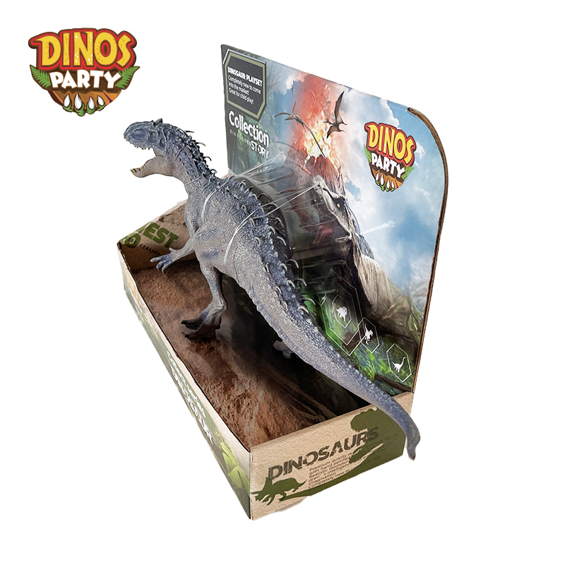 Đồ Chơi DINOS PARTY Mô Hình Khủng Long Tyrannosaurus Rex_Xám Trắng BG6014A-2