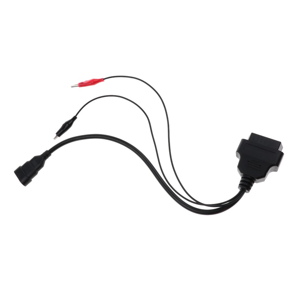 Aluminum Alloy 3 Pin OBD2 To 16 Pin Adapter Diagnostic Cable