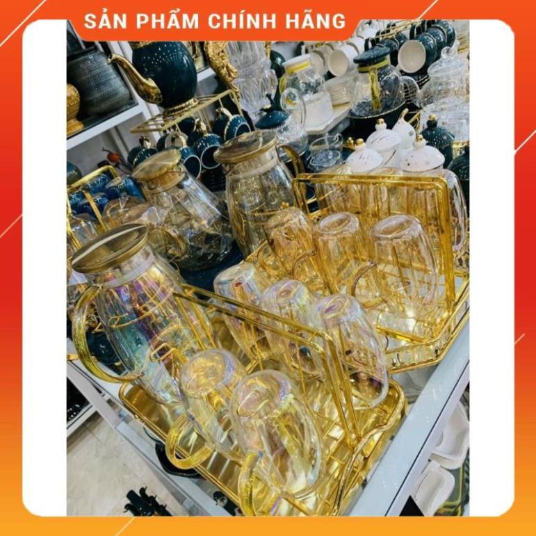 Bộ Bình 6 Ly Thủy Tinh Chịu Nhiệt, Bộ Bình Nước Thủy Tinh - Gia Dụng Đức Minh