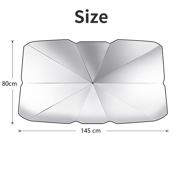 Ô che nắng, chắn tia UV kính lái ô tô đa năng kích thước 80*145cm