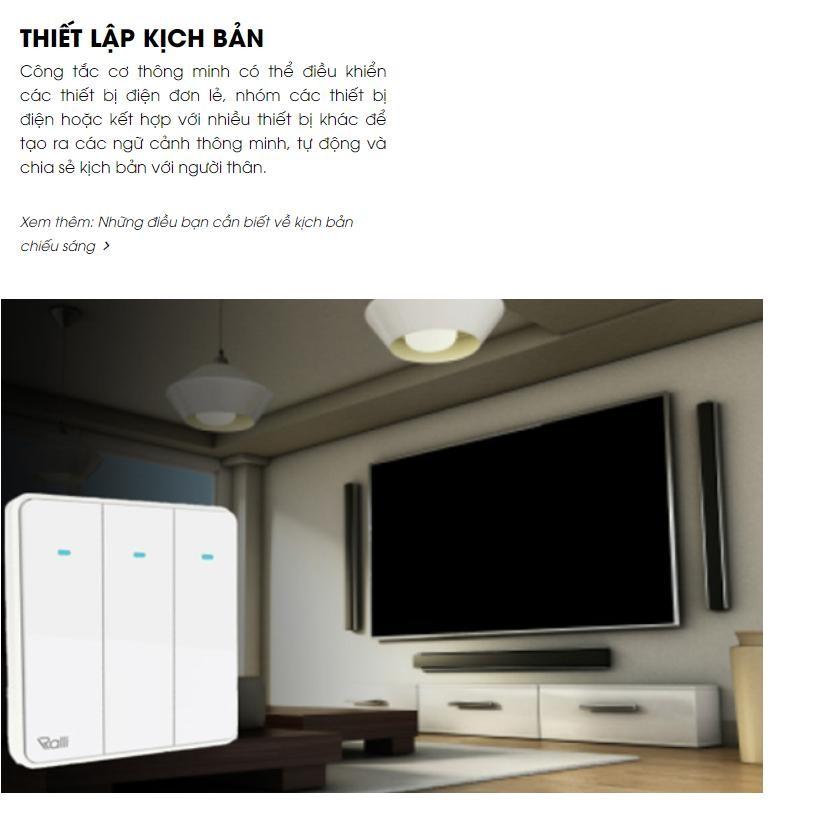 Công tắc thông minh Rạng Đông điều khiển từ xa qua wifi Model CTC.WF