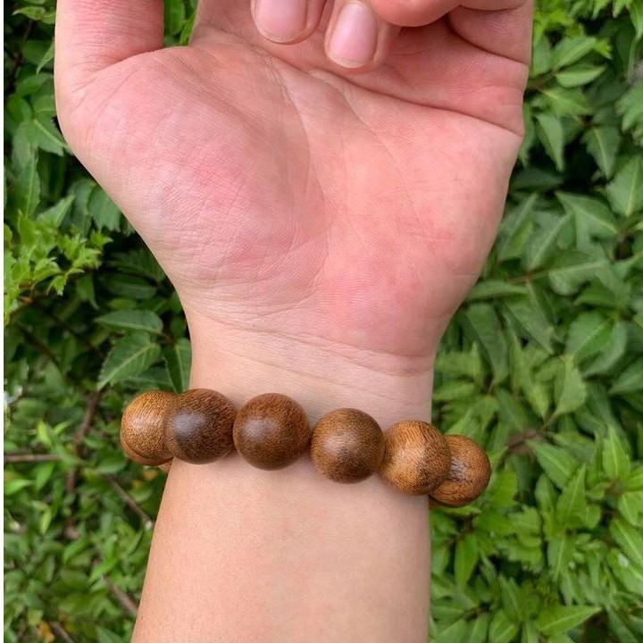 Vòng Tay Trầm Hương Hạt Tròn Đơn Size 16mm