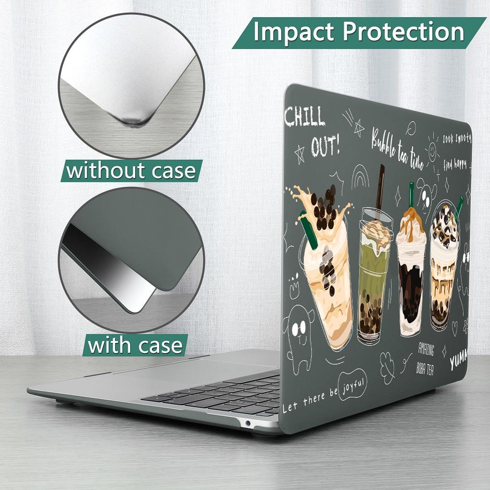 Ốp Máy Tính Bảng Cứng Nhám 3 Trong 1 Cho MacBook Pro M2 M1 A2338 A2337 Air13 2020 A2179 A1932 Retina Touch Bar A2251 A1706 A1708