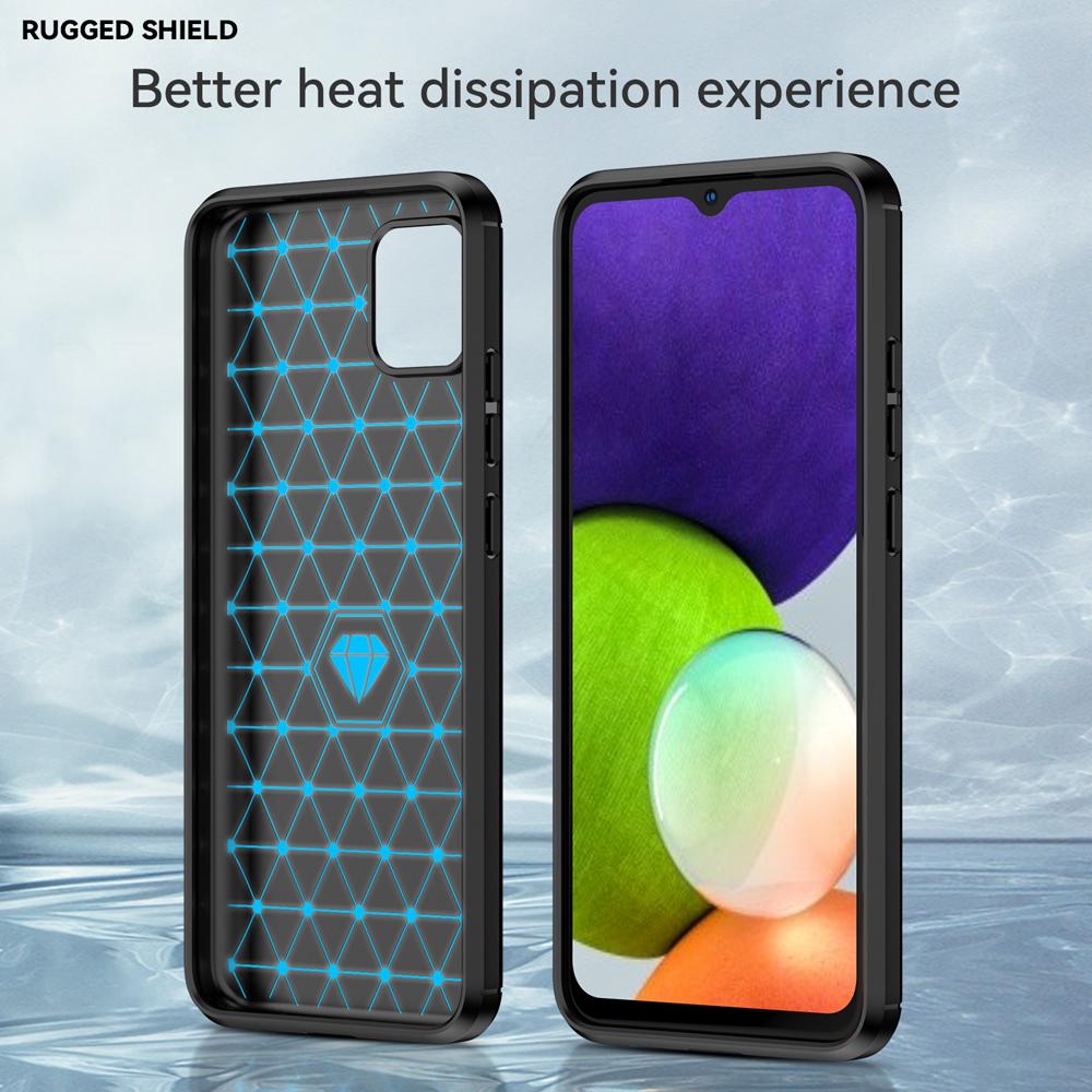 Ốp lưng dành cho Samsung A03 ốp silicone mềm Carbone phay xước chống sốc chống vân tay