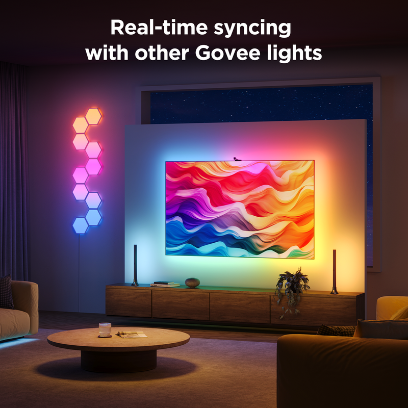 Đèn LED dây mở rộng màn hình Govee Smart TV Backlight Kít 3S H6098 (75&quot;-85″) | Thiết kế tiên tiến